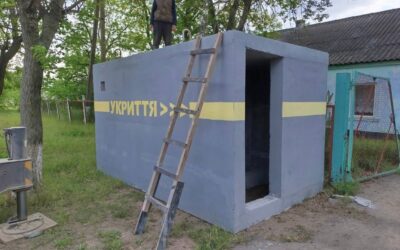 У Білозерській громаді встановили два мобільні укриття