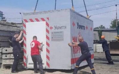 У Херсоні встановили ще 3 мобільні укриття