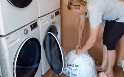 Для жителів прифронтових громад продовжують працювати соціальні пральні