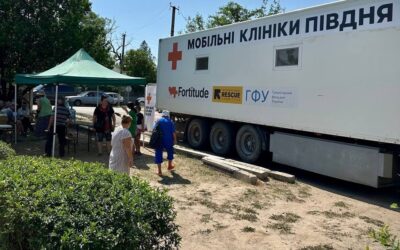 Мобільні клініки Fortitude надали безкоштовну медичну допомогу жителям Бериславського району
