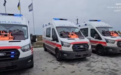 Херсонщині передали ще три реанімобілі