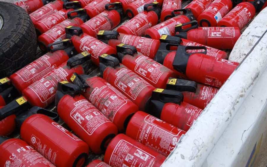 Благодійники передали вогнегасники громадам Херсонщини