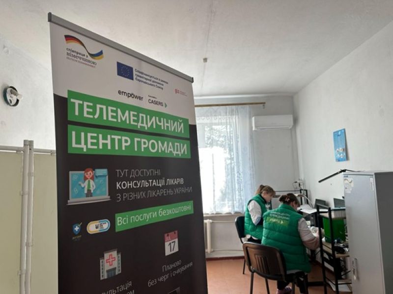 У Дар’ївській громаді ГО «CASERS» відкрила телемедичний кабінет
