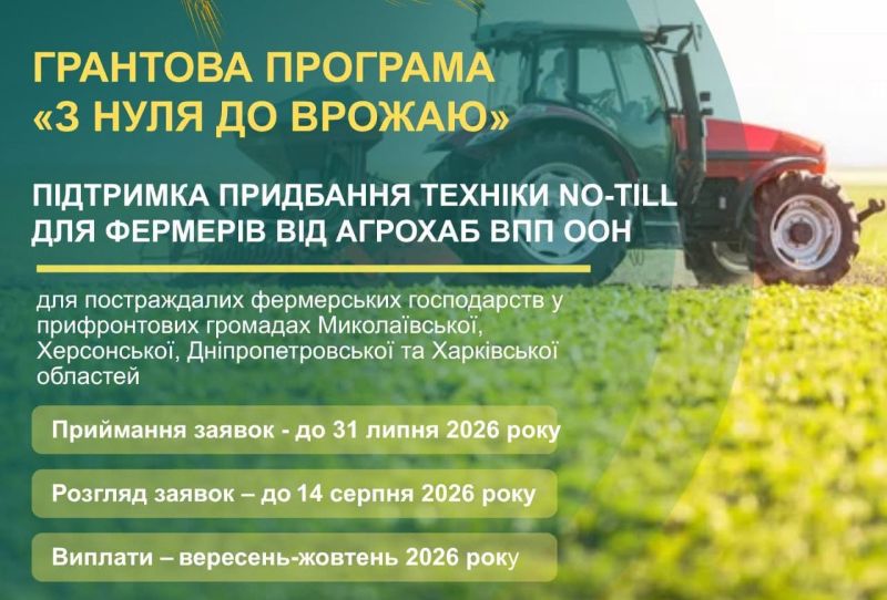 Фермери Херсонщини можуть отримати грант на посівну техніку