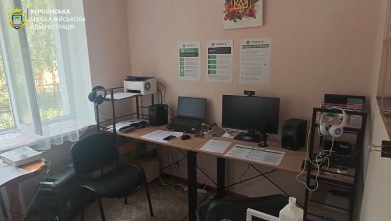 У Херсонській громаді на базі транзитного центру запрацював кабінет телемедицини