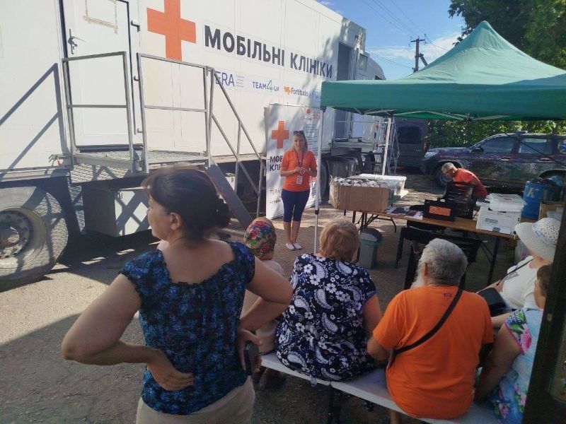 На Херсонщині продовжує працювати мобільна клініка